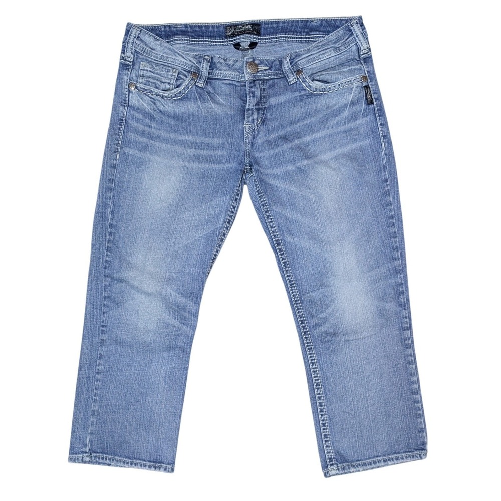 Light Blue Women's Cropped Jeans